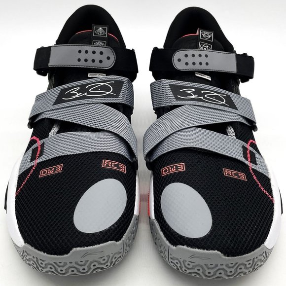 Li-Ning Shoes Mens 18 Way of Wade Black Hook Loop Closure Dwayne Basketball NWT - Picture 2 of 10